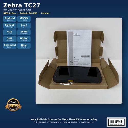 New zebra tc27 wcmta - tc27, wcmta-t27b6abe2